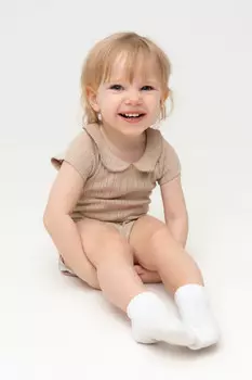 Боди для новорожденных CROCKID, К 6510, цвет - бежевый