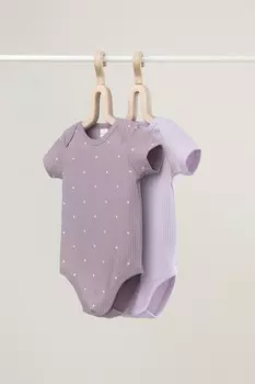 Боди для новорожденных CROCKID, К 6525-2уп, цвет - фиолетовый