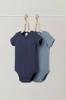 Боди для новорожденных CROCKID, К 6525-2уп, цвет - синий