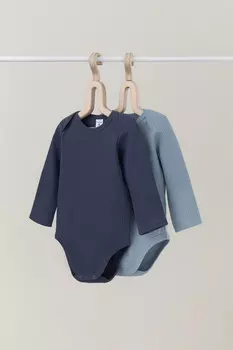 Боди для новорожденных CROCKID, К 6526-2уп, цвет - синий