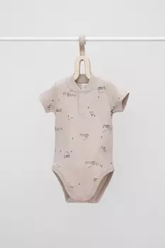 Боди для новорожденных CROCKID, К 6528, цвет - светло-бежевый
