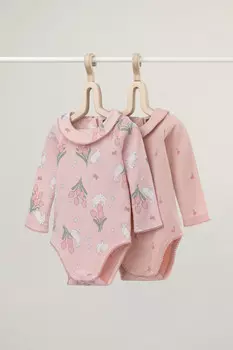 Боди для новорожденных CROCKID, К 6539-2уп, цвет - розовый