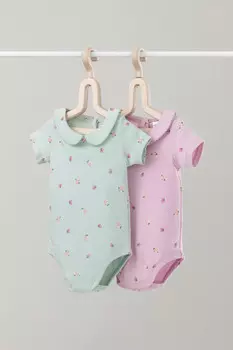 Боди для новорожденных CROCKID, К 6540-2уп, цвет - зеленый