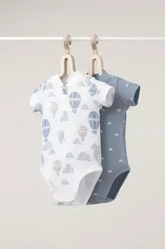 Боди для новорожденных CROCKID, К 6543-2уп, цвет - коричневый