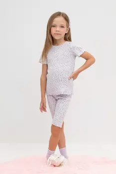 Бриджи для девочек CROCKID, КР 400546, цвет - фиолетовый