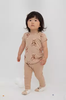 Бриджи для девочек CROCKID, КР 400597, цвет - бежевый