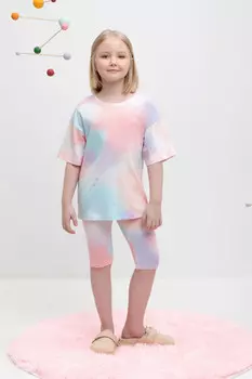 Бриджи для девочек CROCKID, КР 4036, цвет - розовый