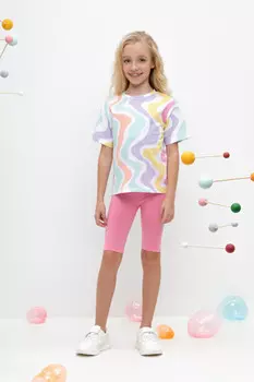 Бриджи для девочек CROCKID, КР 4036, цвет - ярко-розовый