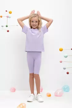 Бриджи для девочек CROCKID, КР 4036, цвет - фиолетовый