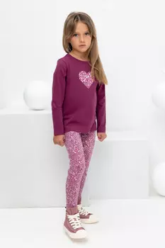 Бриджи для девочек CROCKID, КР 4074, цвет - фиолетовый