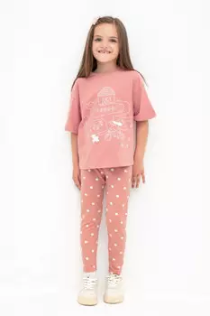 Бриджи для девочек CROCKID, КР 4074, цвет - розовый