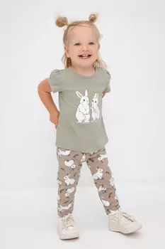 Бриджи для девочек CROCKID, КР 4321, цвет - бежевый