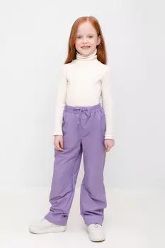 Брюки детские ветровочные для девочек CROCKID, ВК 46015/24/6 УЗГ, цвет - фиолетовый