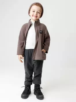 Брюки для девочек CROCKID, ФЛ 40006-1/7 ГР, цвет - темно-серый