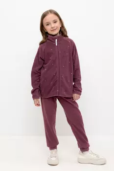 Брюки для девочек CROCKID, ФЛ 40006/1 ГР, цвет - фиолетовый