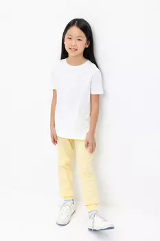 Брюки для девочек CROCKID, К 400516, цвет - желтый