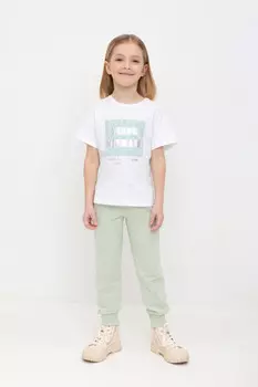 Брюки для девочек CROCKID, К 400516, цвет - зеленый