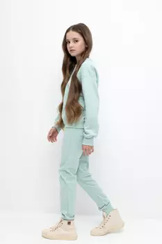 Брюки для девочек CROCKID, К 400542-1, цвет - голубой