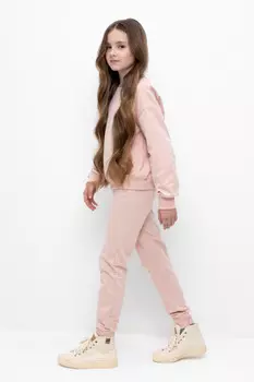 Брюки для девочек CROCKID, К 400542-1, цвет - розовый