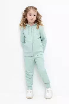 Брюки для девочек CROCKID, К 400542, цвет - голубой