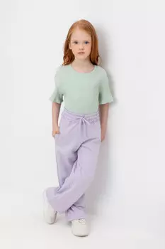 Брюки для девочек CROCKID, К 400698, цвет - фиолетовый
