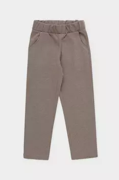 Брюки для девочек CROCKID, КП 400650, цвет - коричневый