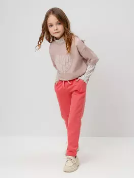 Брюки для девочек CROCKID, КП 400721, цвет - розовый
