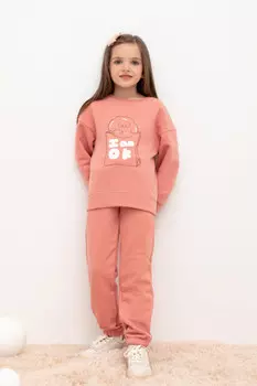 Брюки для девочек CROCKID, КР 400458, цвет - розовый