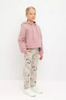 Брюки для девочек CROCKID, КР 400536-1, цвет - светло-розовый