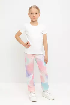 Брюки для девочек CROCKID, КР 400536-1, цвет - мульти