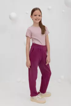 Брюки для девочек CROCKID, КР 400589, цвет - фиолетовый