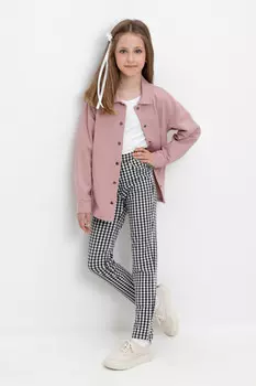 Брюки для девочек CROCKID, КР 400622, цвет - серый