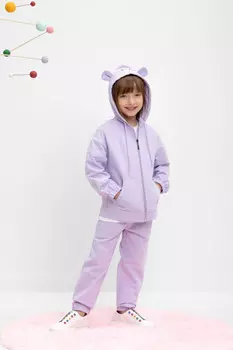 Брюки для девочек CROCKID, КР 400645, цвет - фиолетовый