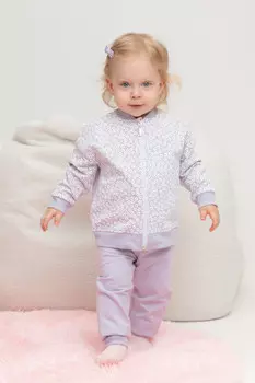 Брюки для девочек CROCKID, КР 400660, цвет - фиолетовый