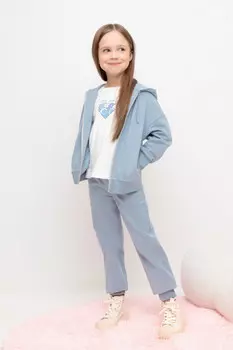 Брюки для девочек CROCKID, КР 400669, цвет - синий