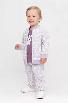 Брюки для девочек CROCKID, КР 400720, цвет - фиолетовый