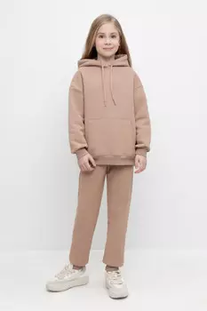 Брюки для девочек CROCKID, КР 400731, цвет - бежевый