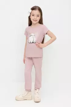 Брюки для девочек CROCKID, КР 400759, цвет - розовый