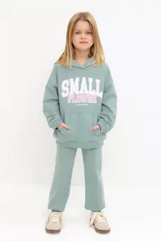 Брюки для девочек CROCKID, КР 400783, цвет - голубой