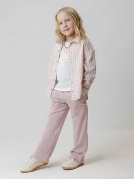 Брюки для девочек CROCKID, КР 400786, цвет - розовый