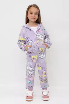 Брюки для девочек CROCKID, КР 400792, цвет - фиолетовый