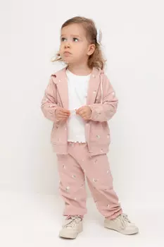Брюки для девочек CROCKID, КР 400796, цвет - розовый
