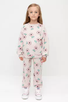 Брюки для девочек CROCKID, КР 400800-1, цвет - бежевый