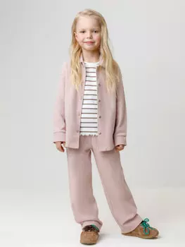 Брюки для девочек CROCKID, КР 400843, цвет - розовый