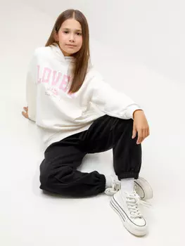 Брюки для девочек CROCKID, КР 400866, цвет - черный3