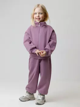 Брюки для девочек CROCKID, КР 400872, цвет - фиолетовый