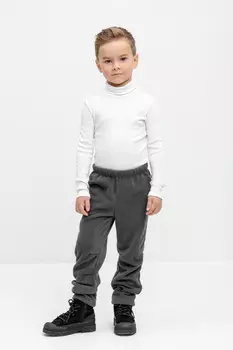 Брюки для мальчиков CROCKID, ФЛ 40000, цвет - темно-серый