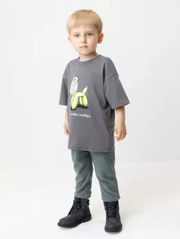 Брюки для мальчиков CROCKID, ФЛ 40006/10 ГР, цвет - зеленый