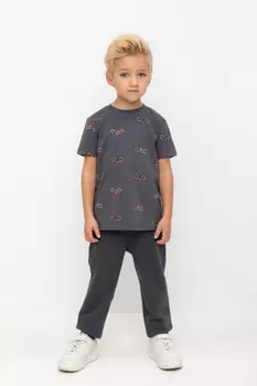 Брюки для мальчиков CROCKID, К 400457/1, цвет - темно-серый