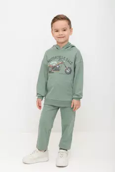 Брюки для мальчиков CROCKID, К 400661, цвет - зеленый